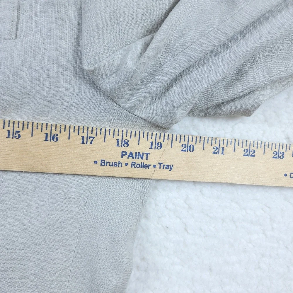 Basic Editions Vintage 90s Linen Blazer Jacket Women Small Beige Two Button
